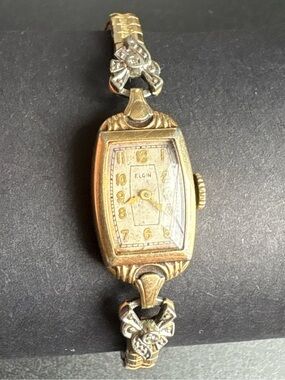 Elgin Women's Gold Tone Vintage Bracelet Watch